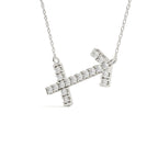 Sagittarius Zodiac Sign Round Lab Diamond Pendant