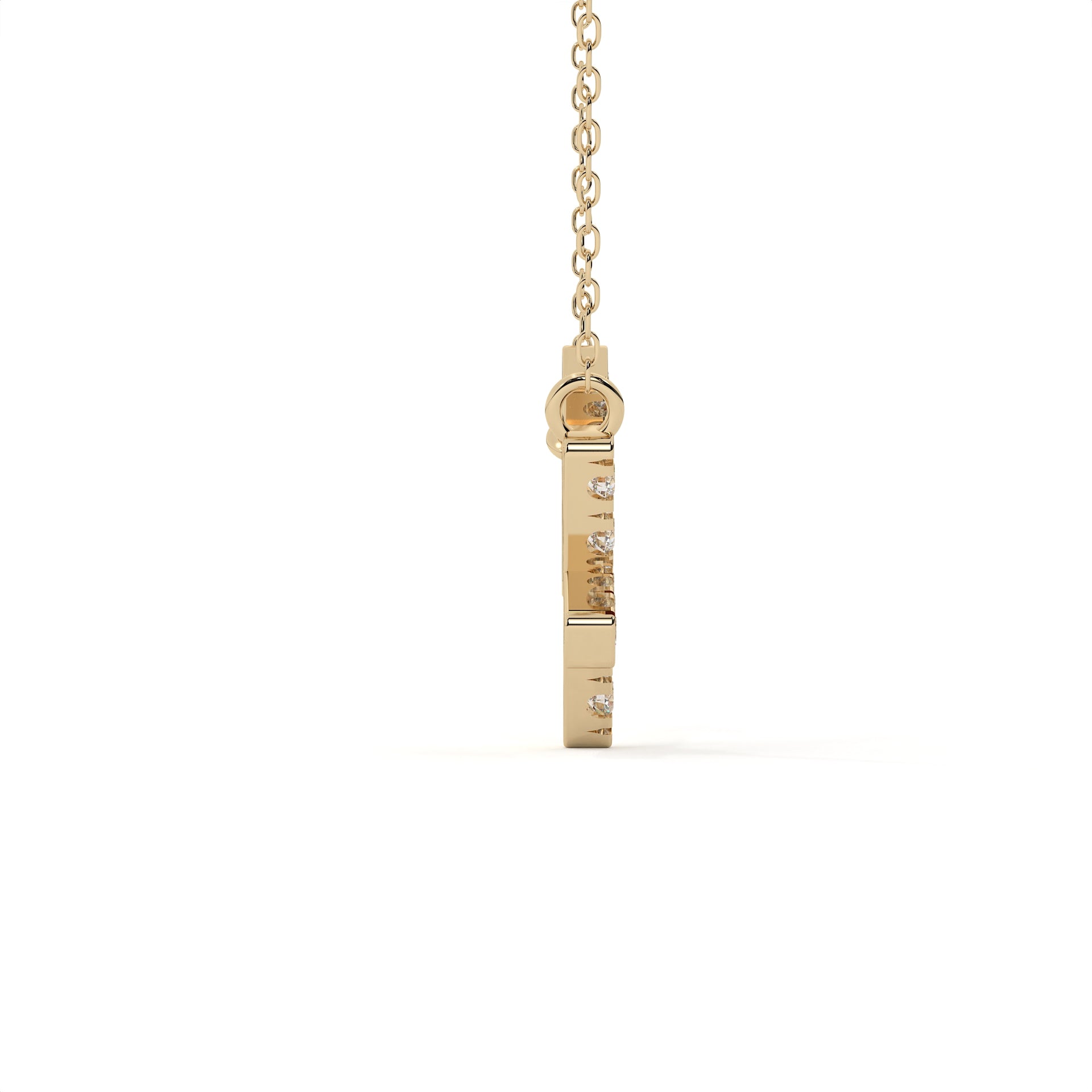 Sagittarius Zodiac Sign Round Lab Diamond Pendant