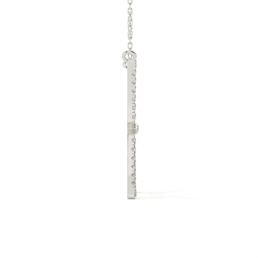0.91 Carat Pisces Zodiac Round Diamond Pendant With Gold Chain