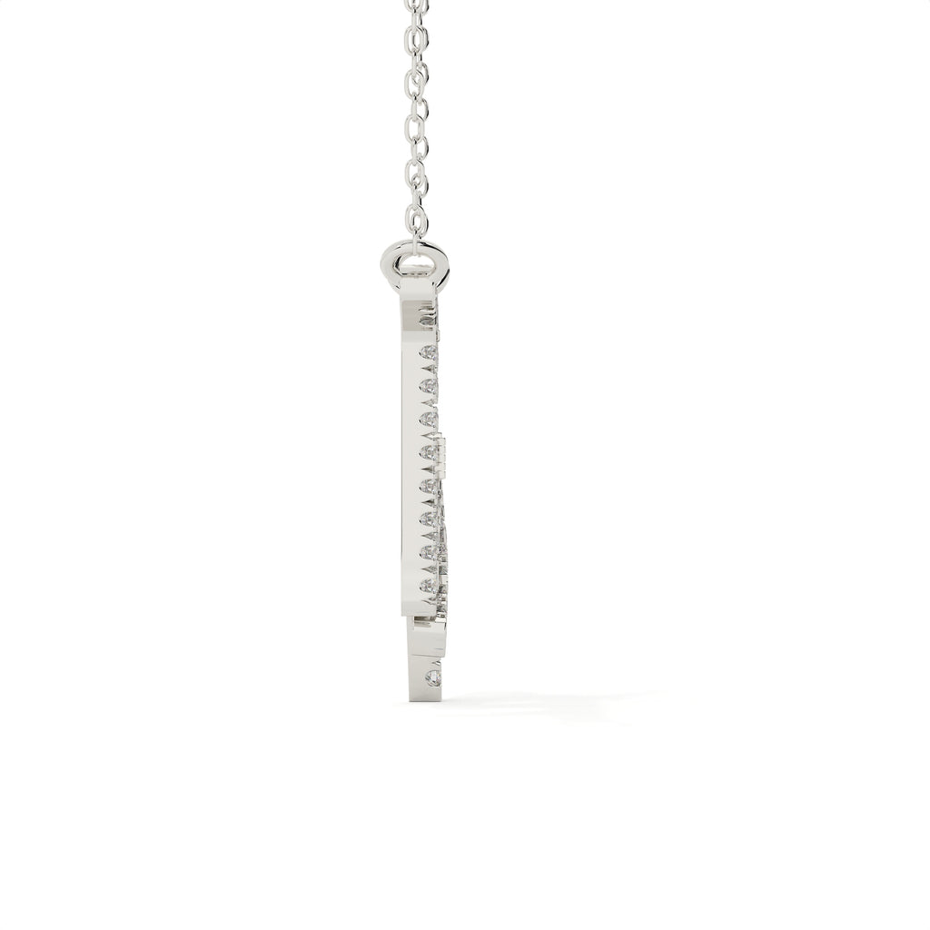 0.96 Carat Round Cut Lab Diamond Virgo Zodiac Pendant