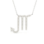 Round Lab Diamond Scorpio Zodiac Pendant