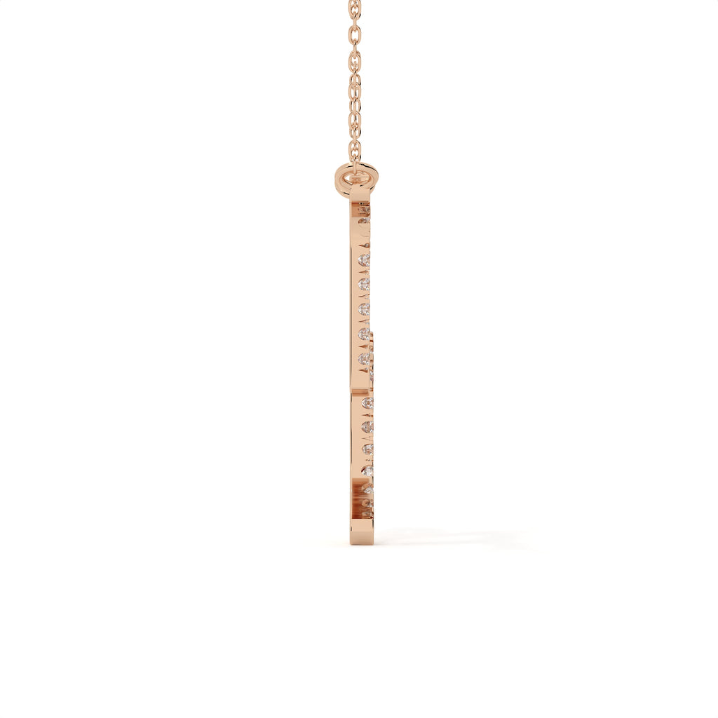 1.09 Carat Round Cut Lab Diamond Capricorn Zodiac Pendant