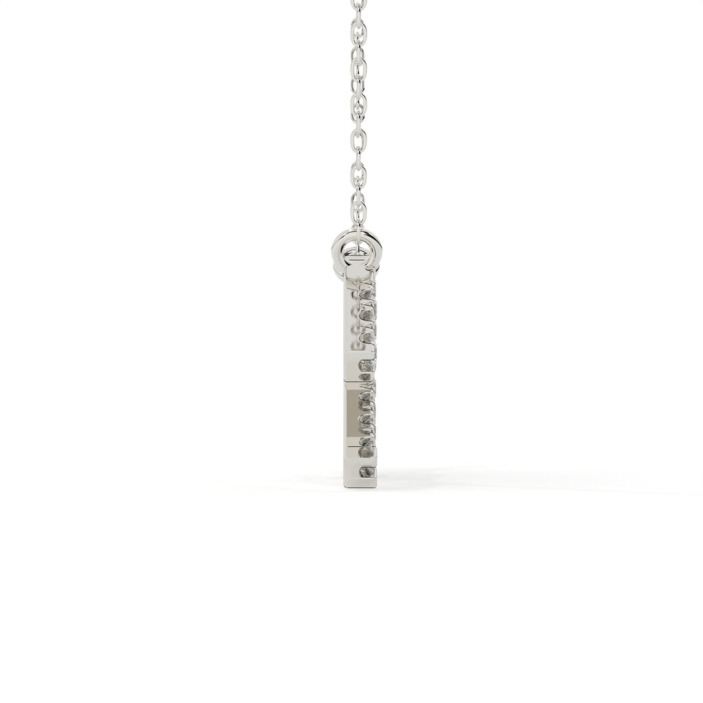 0.88 Carat Round Cut Lab Grown Diamond Aquarius Zodiac Pendant