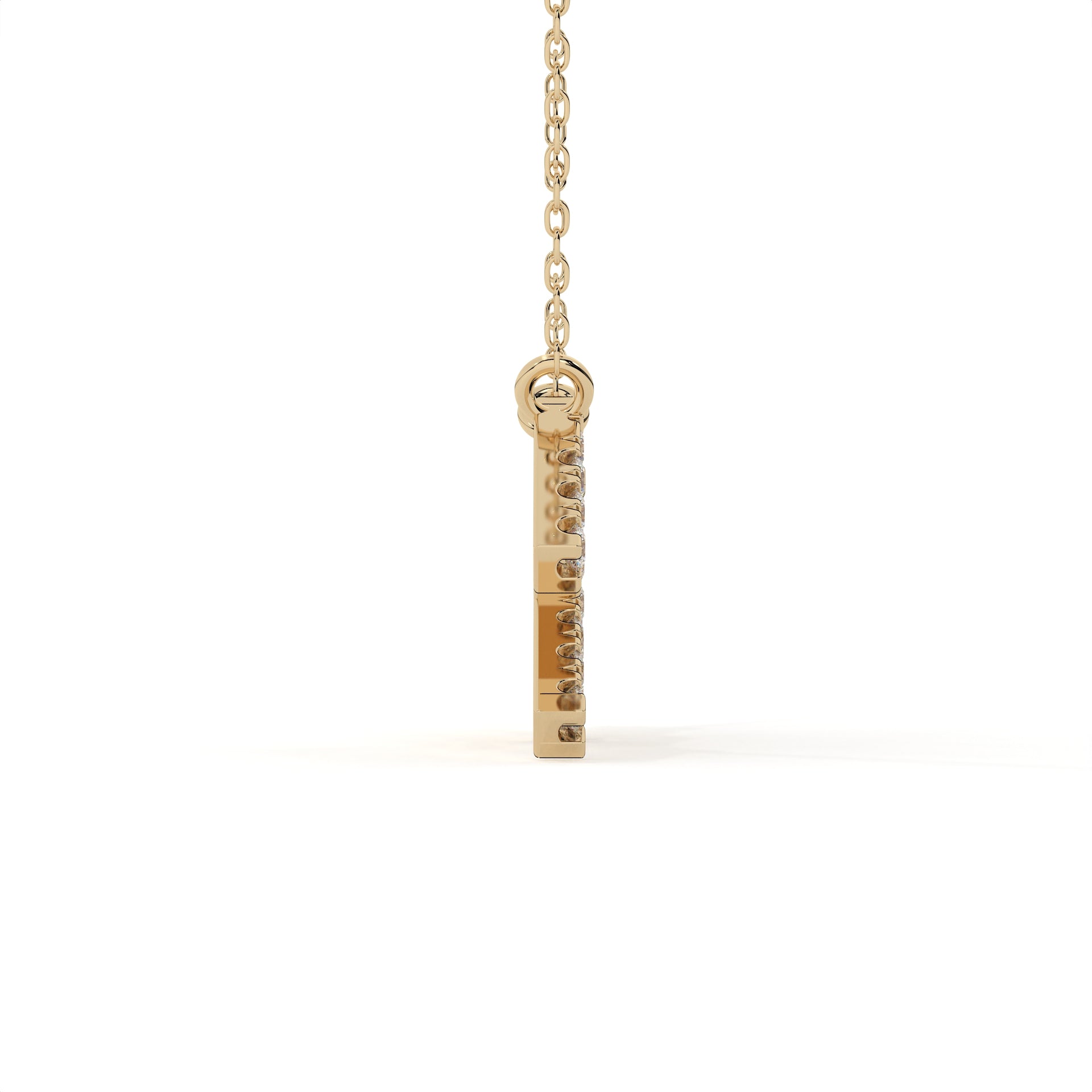 0.88 Carat Round Cut Lab Grown Diamond Aquarius Zodiac Pendant