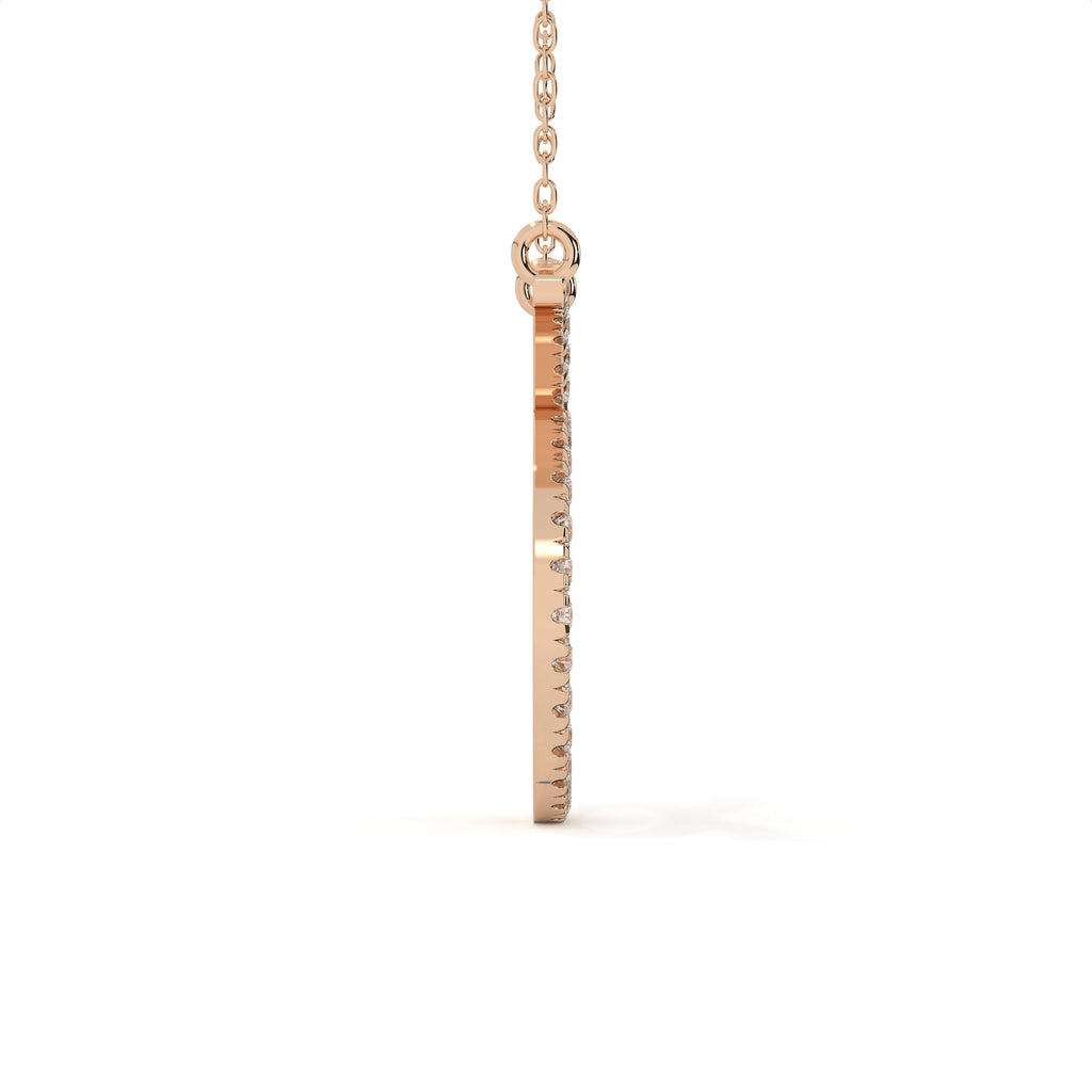 0.94 Carat Round Cut Diamond Taurus Zodiac Pendant