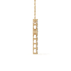 Round Cut Diamond Cross Pendant With Chain