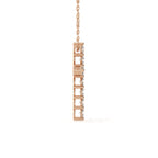 Round Cut Diamond Cross Pendant With Chain