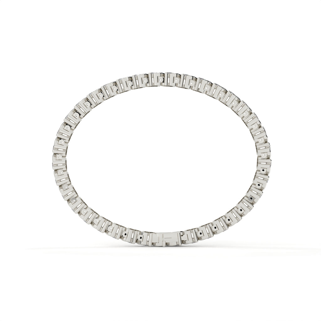 4.73 Carat Marquise Cut Lab Created Diamond Tennis Bracelet