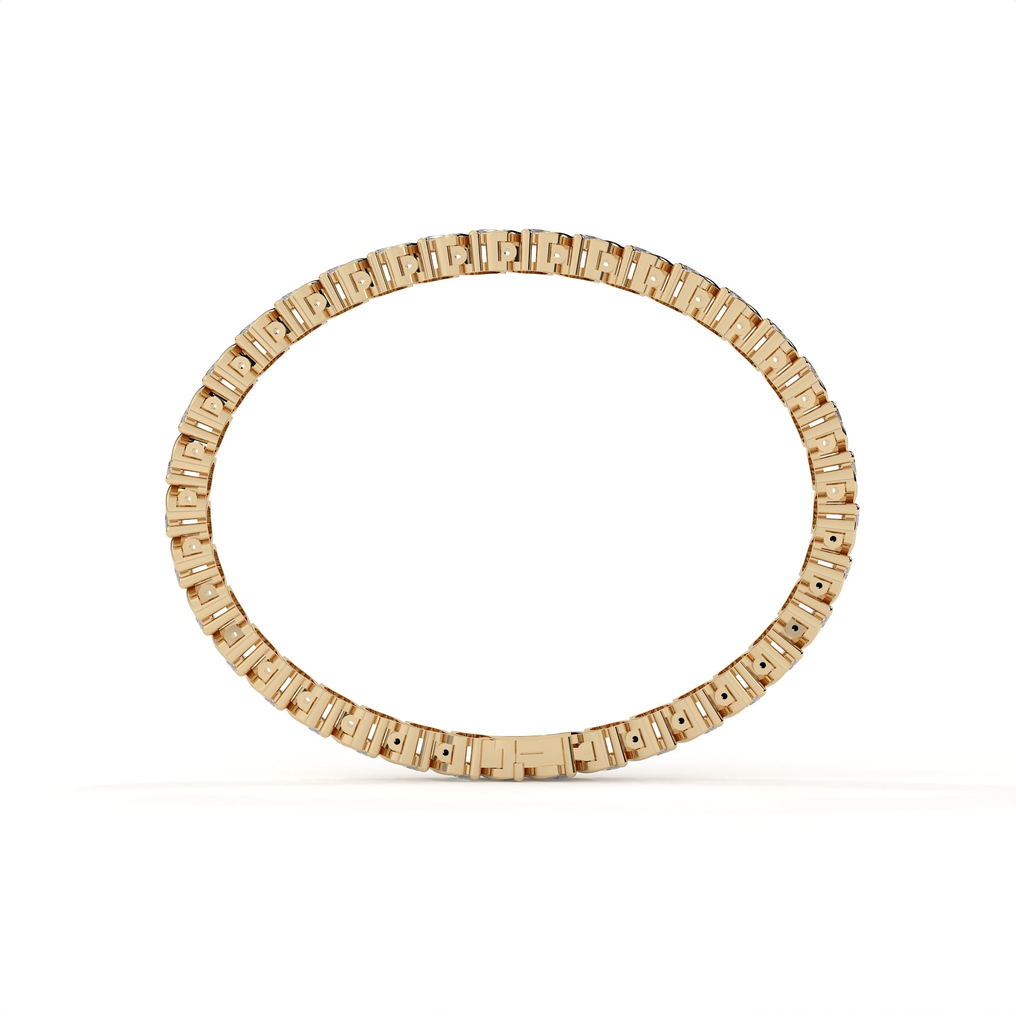 4.73 Carat Marquise Cut Lab Created Diamond Tennis Bracelet