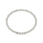Round Diamond Bracelet With Floral Design