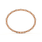 Round Diamond Bracelet With Floral Design