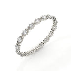 Round Diamond Bracelet With Floral Design