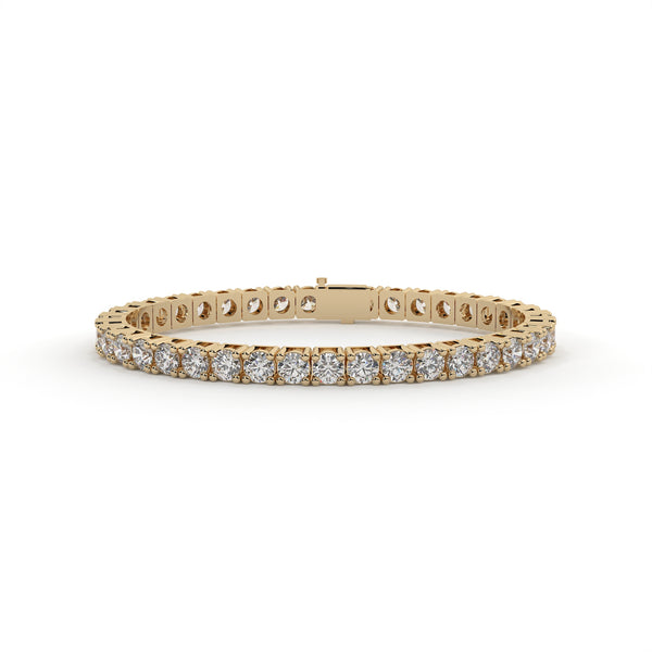 Modern Round Cut Lab Diamond Tennis Bracelet