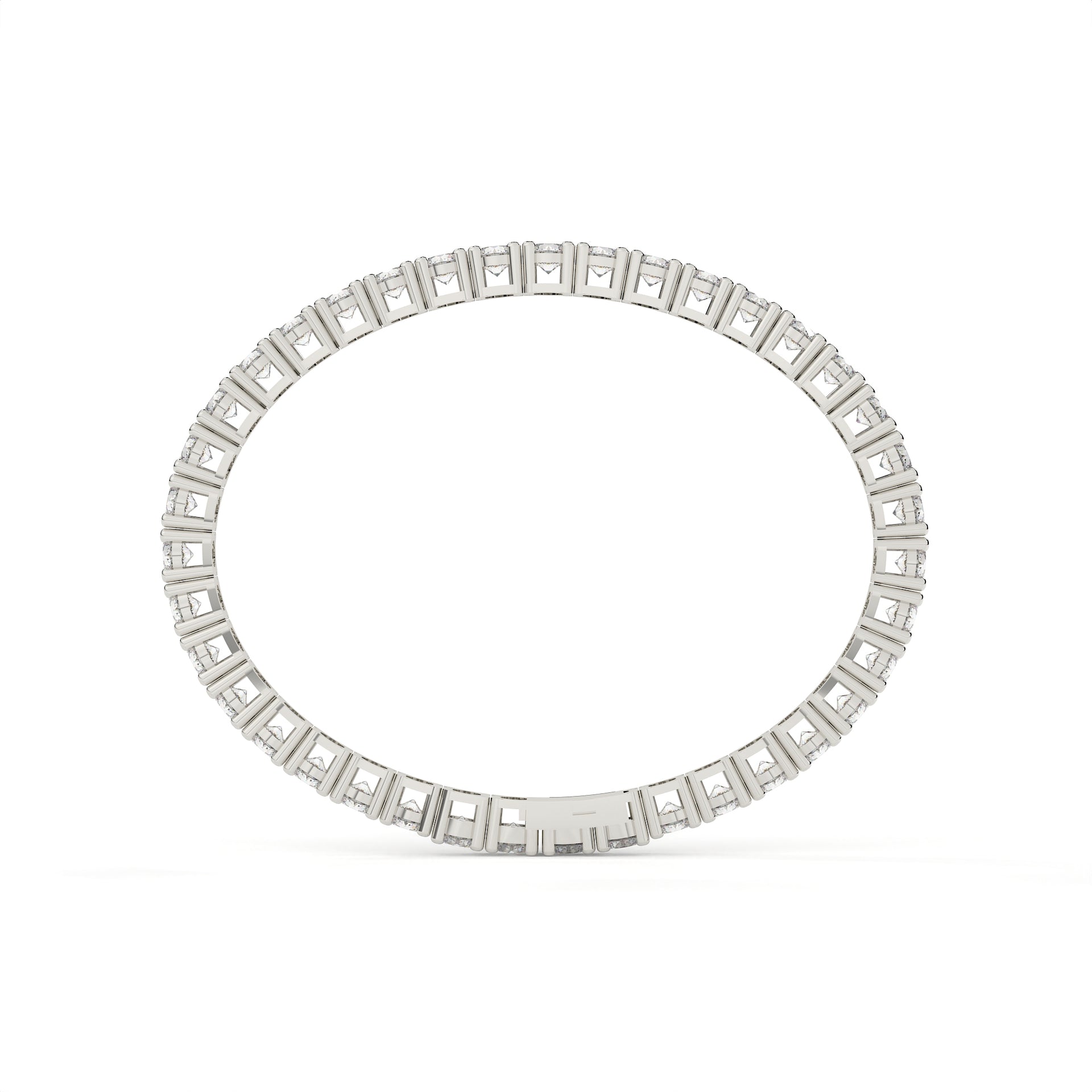 Modern Round Cut Lab Diamond Tennis Bracelet