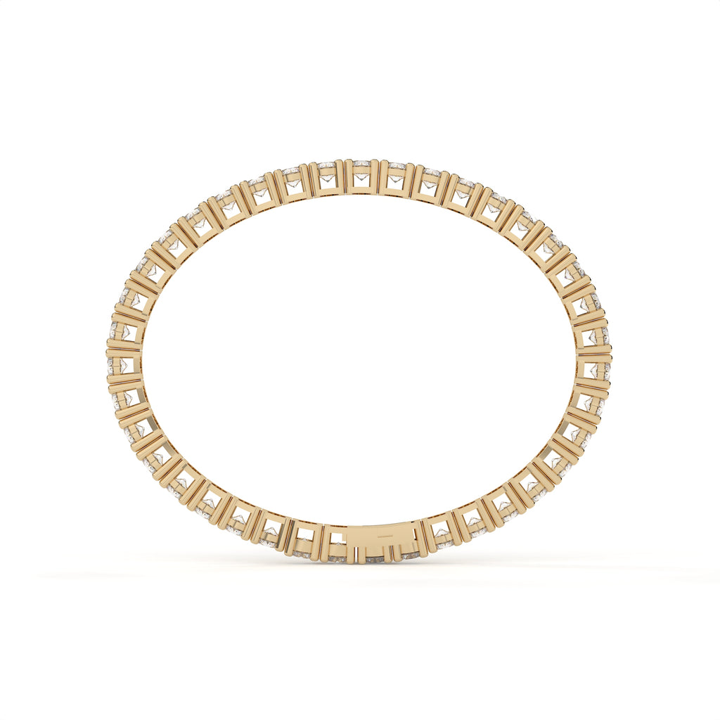 3.31 Carat Modern Round Cut Lab Grown Diamond Tennis Bracelet