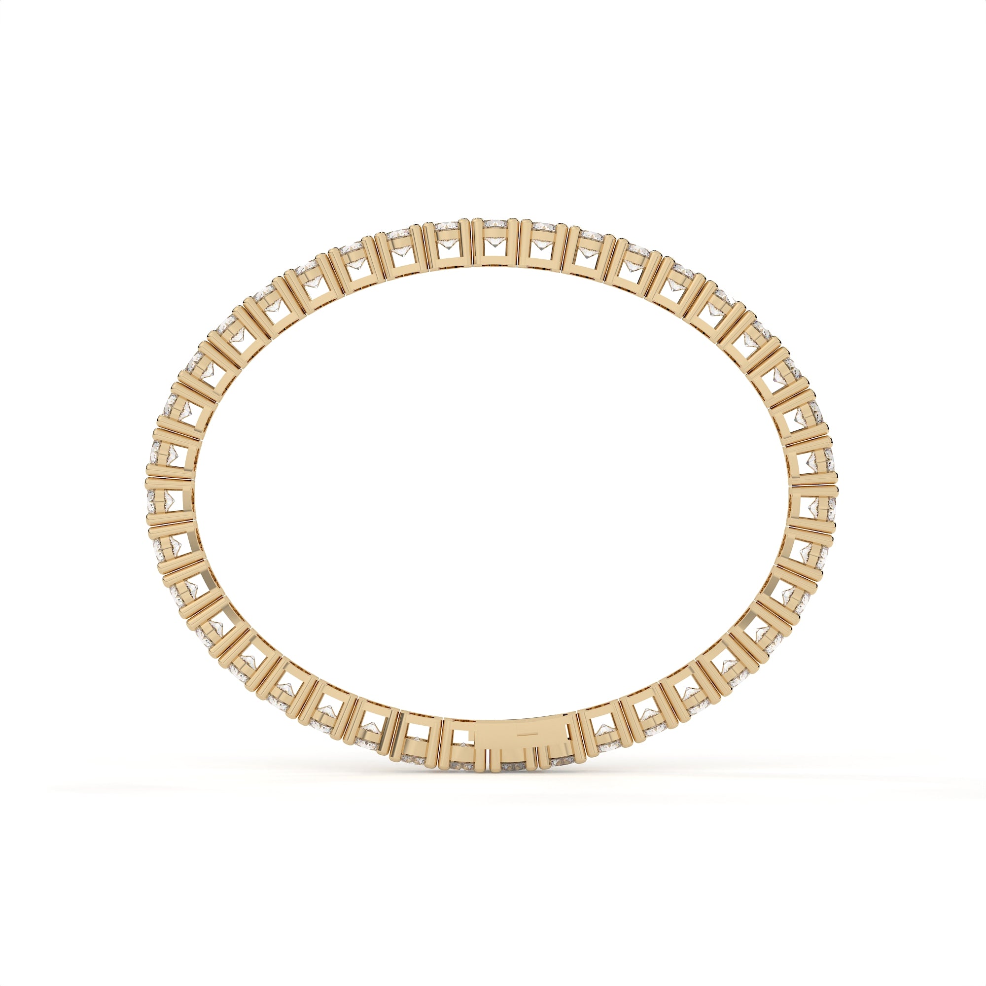3.31 Carat Modern Round Cut Lab Grown Diamond Tennis Bracelet