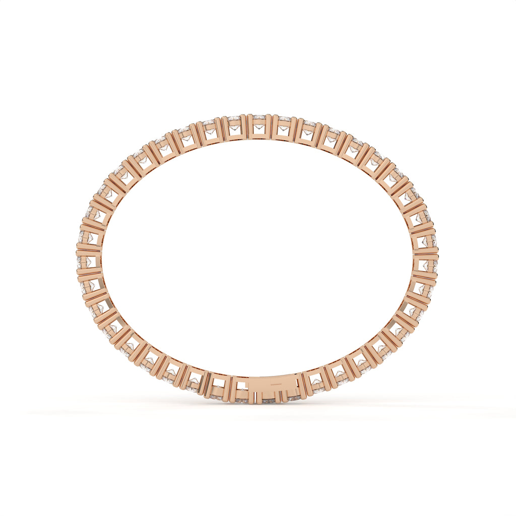 3.31 Carat Modern Round Cut Lab Grown Diamond Tennis Bracelet
