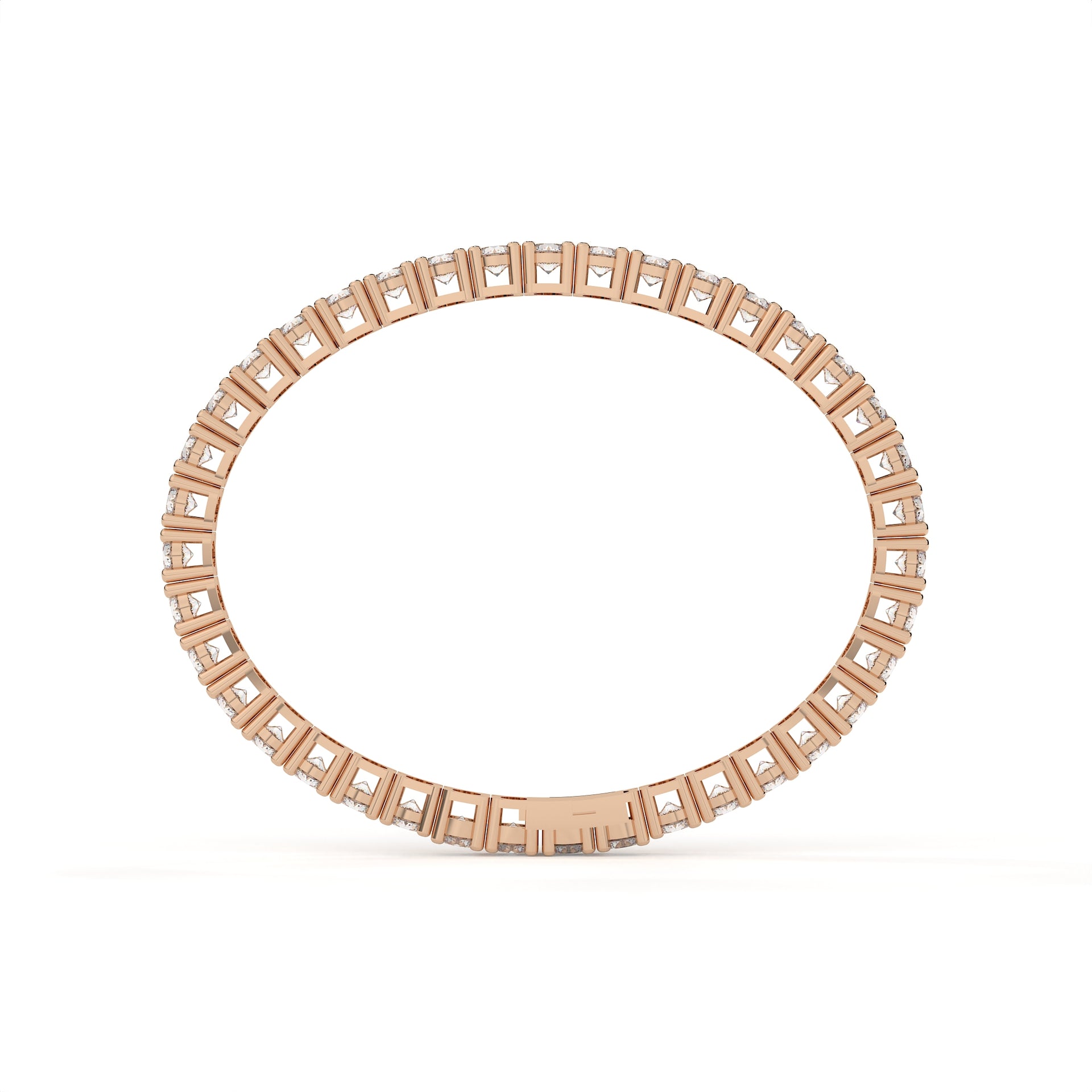 Modern Round Cut Lab Diamond Tennis Bracelet