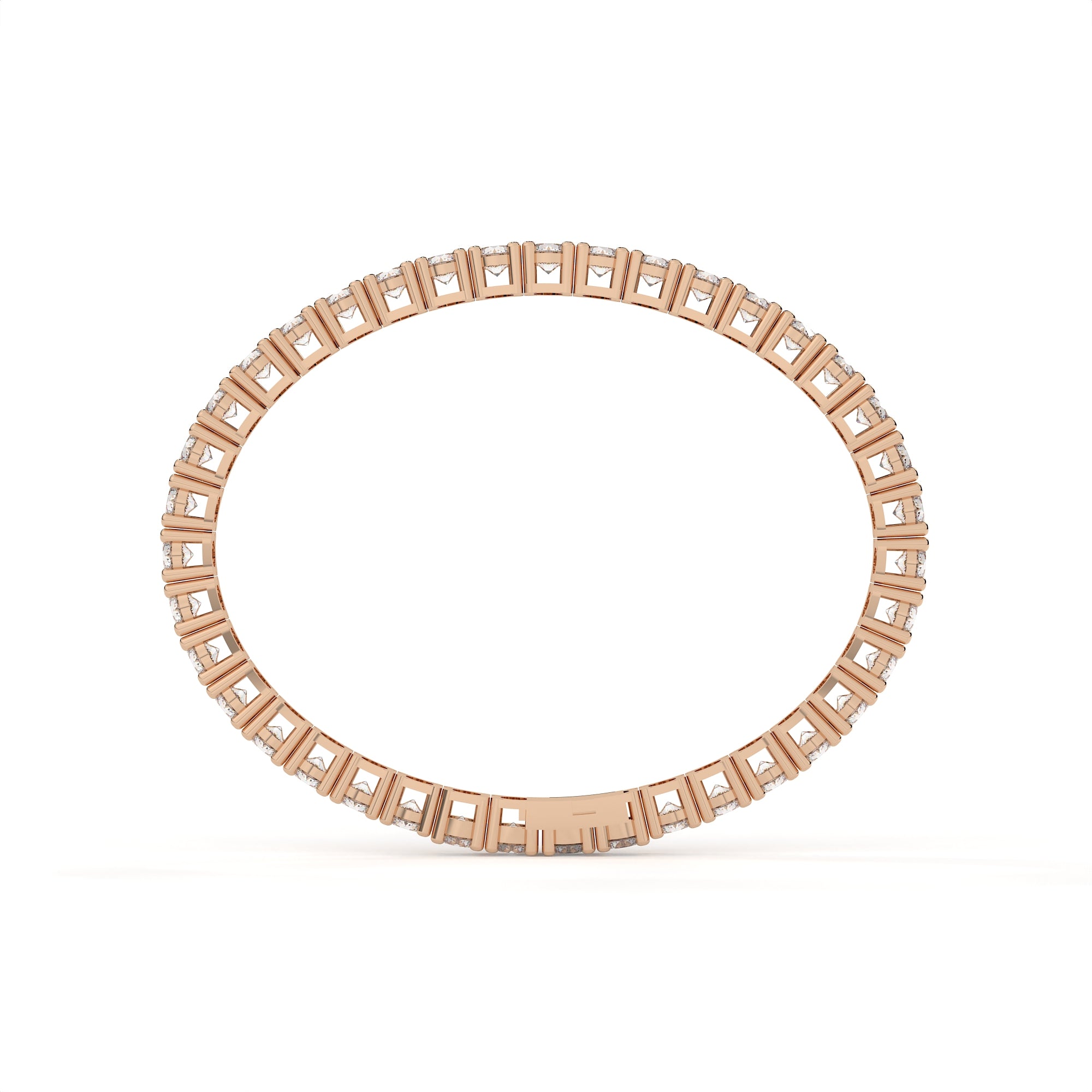 3.31 Carat Modern Round Cut Lab Grown Diamond Tennis Bracelet