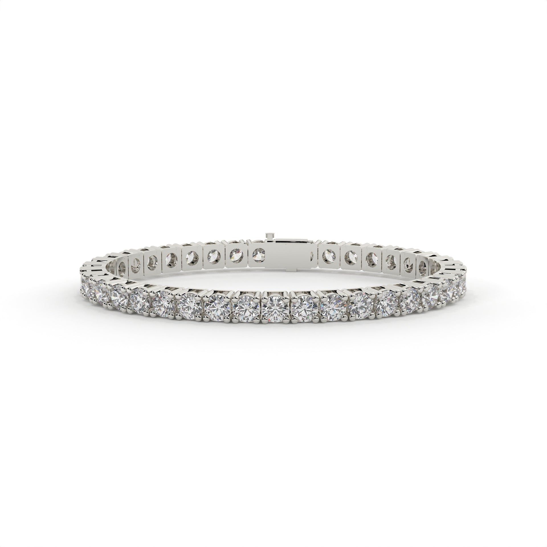 10 Carat Round Lab Diamond Tennis Bracelet