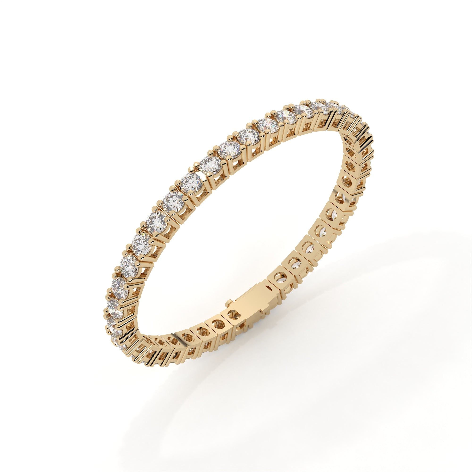 9.49 Carat Round Lab Created Diamond Tennis Bracelet  (Tax Inclusive)