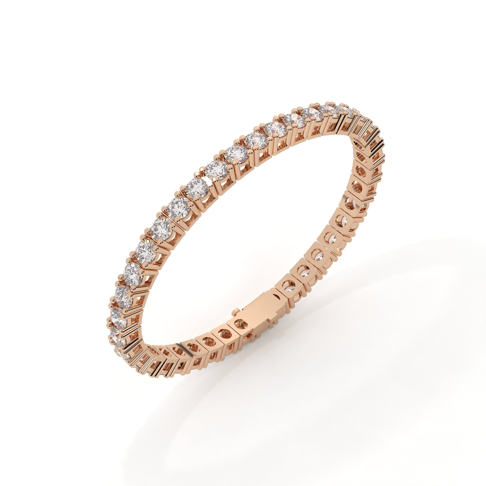 10 Carat Round Lab Created Diamond Tennis Bracelet