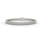 Oval Cut Diamond 4 Prong Tennis Bracelet