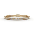 Oval Cut Diamond 4 Prong Tennis Bracelet