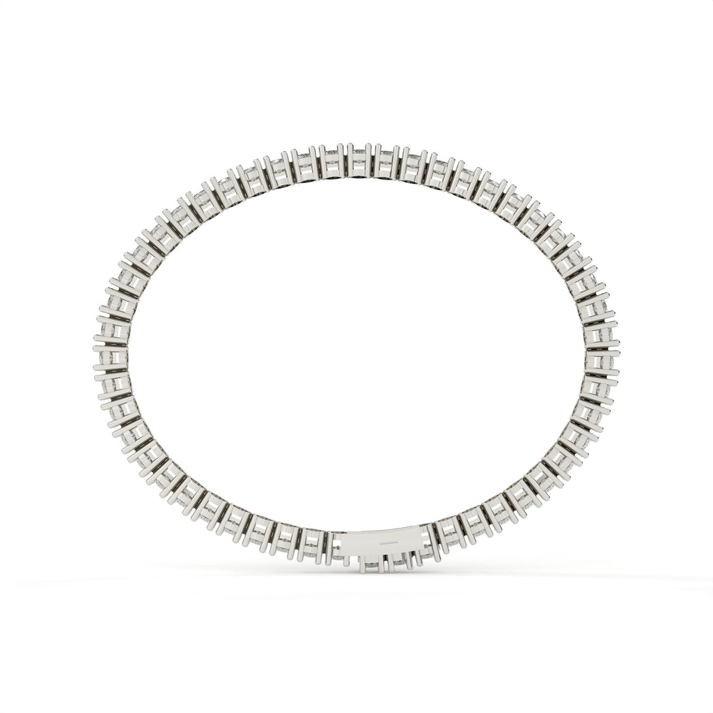 9.29 Carat Oval Cut Diamond 4 Prong Tennis Bracelet