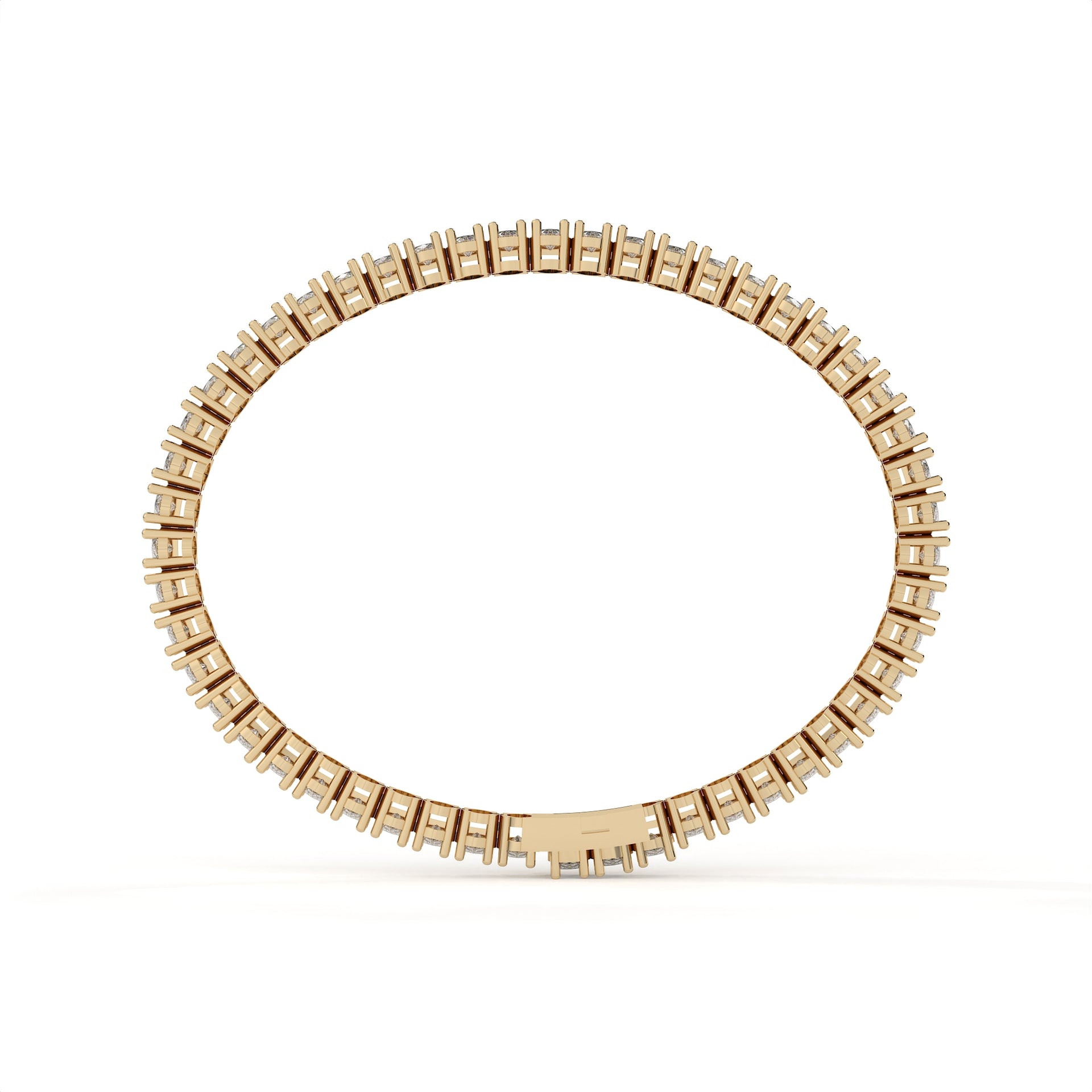 Oval Cut Diamond 4 Prong Tennis Bracelet