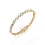 Classic Emerald Cut Diamond Tennis Bracelet