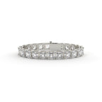 Asscher Cut Lab Grown Diamond Tennis Bracelet