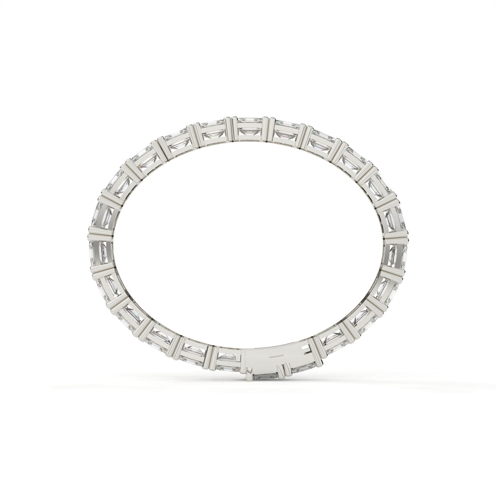 23.10 Carat Asscher Cut Lab Grown Diamond Tennis Bracelet