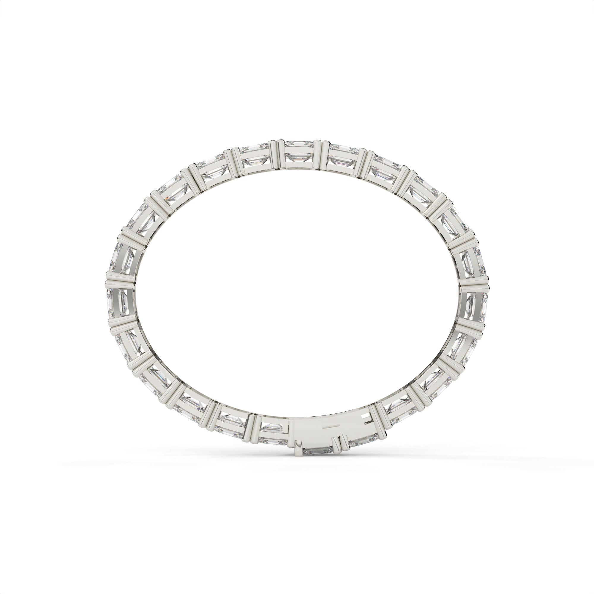 23.10 Carat Asscher Cut Lab Grown Diamond Tennis Bracelet
