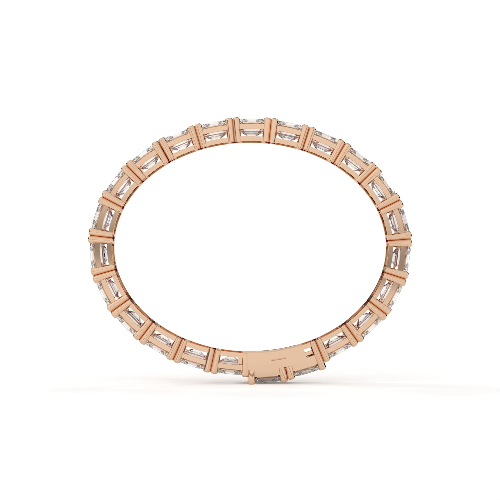 23.10 Carat Asscher Cut Lab Grown Diamond Tennis Bracelet