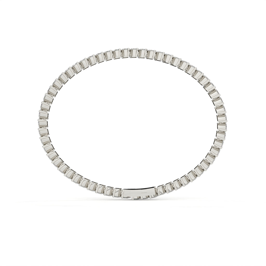 4.14 Carat Marquise Shape Lab Diamond Tennis Bracelet
