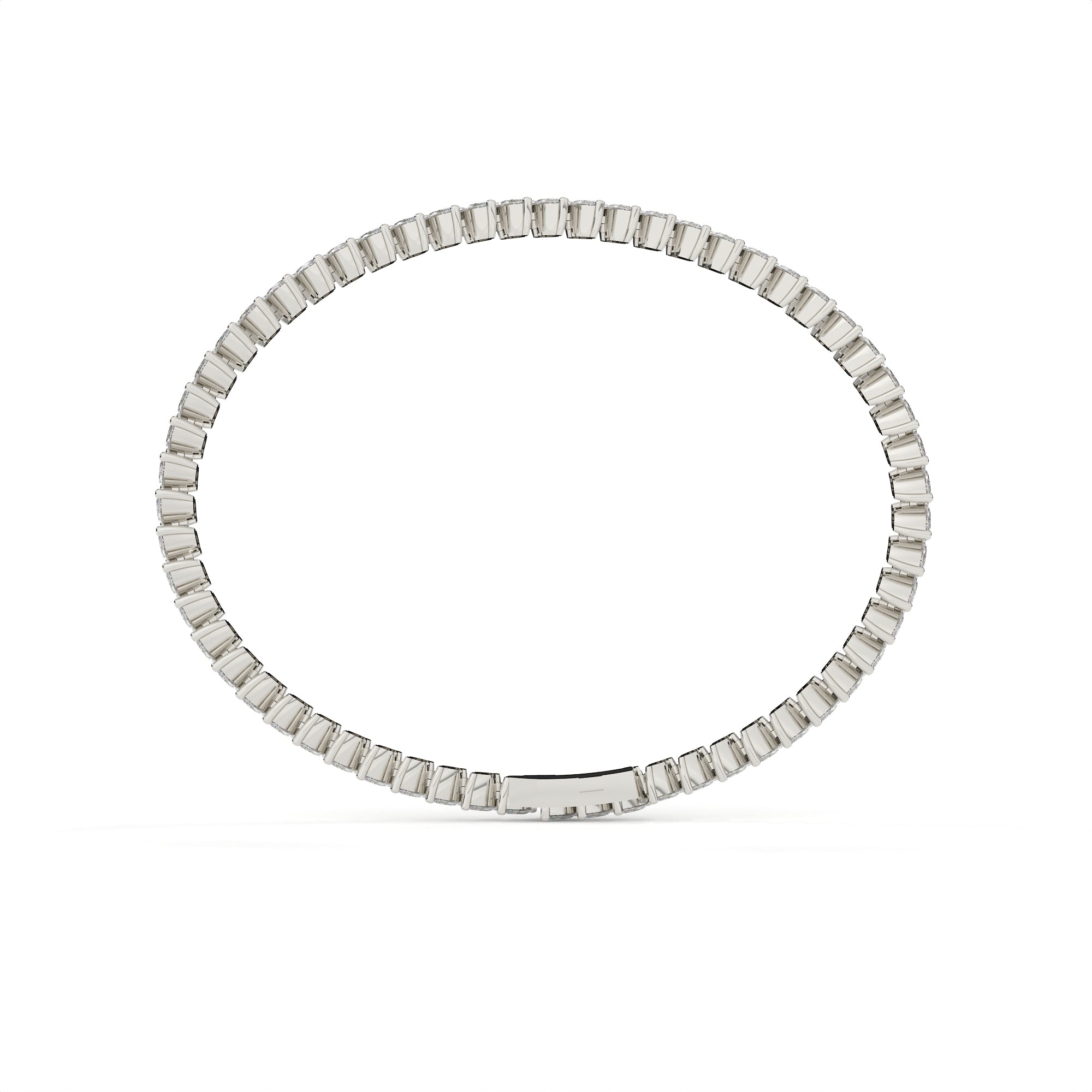 4.14 Carat Marquise Shape Lab Diamond Tennis Bracelet