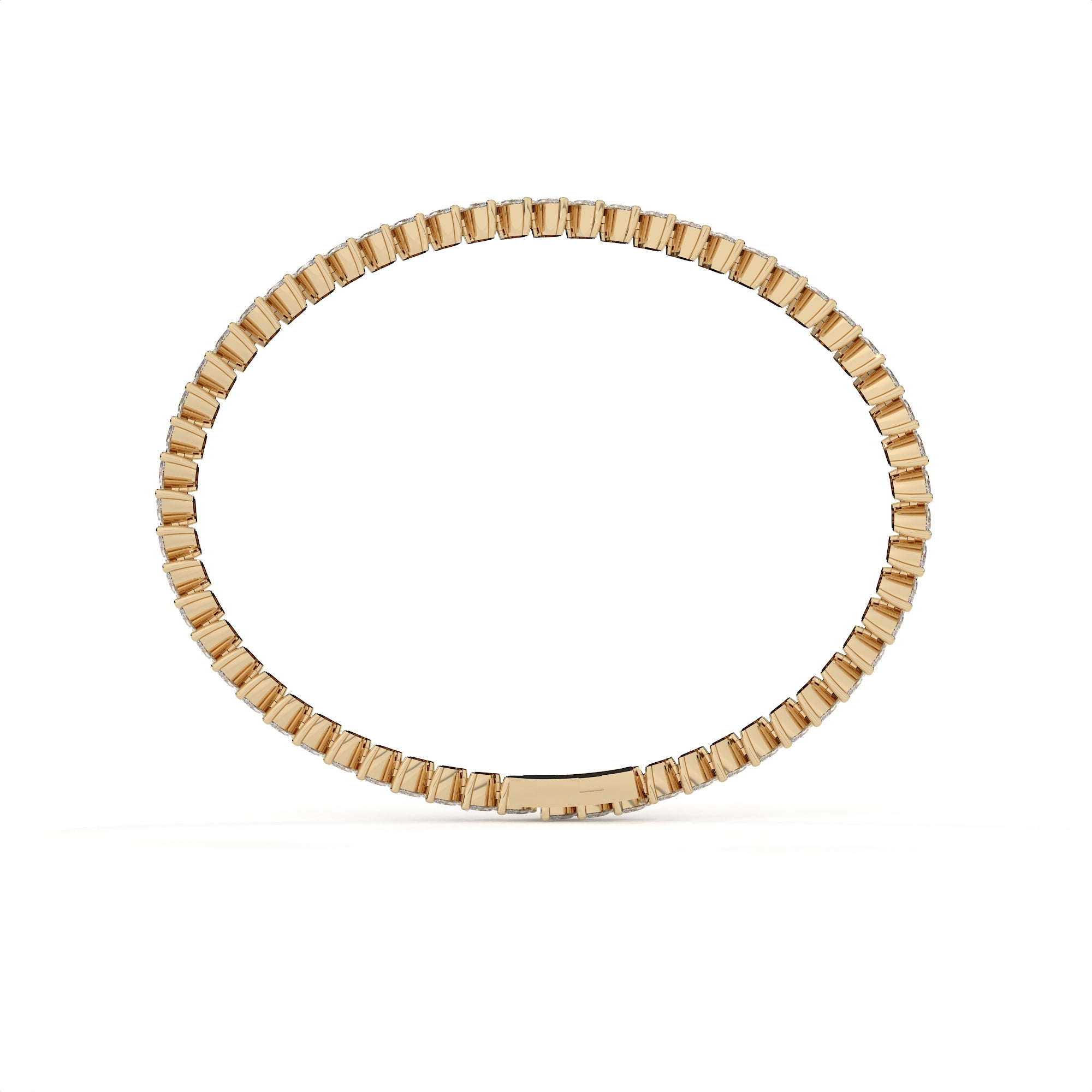 4.14 Carat Marquise Shape Lab Diamond Tennis Bracelet