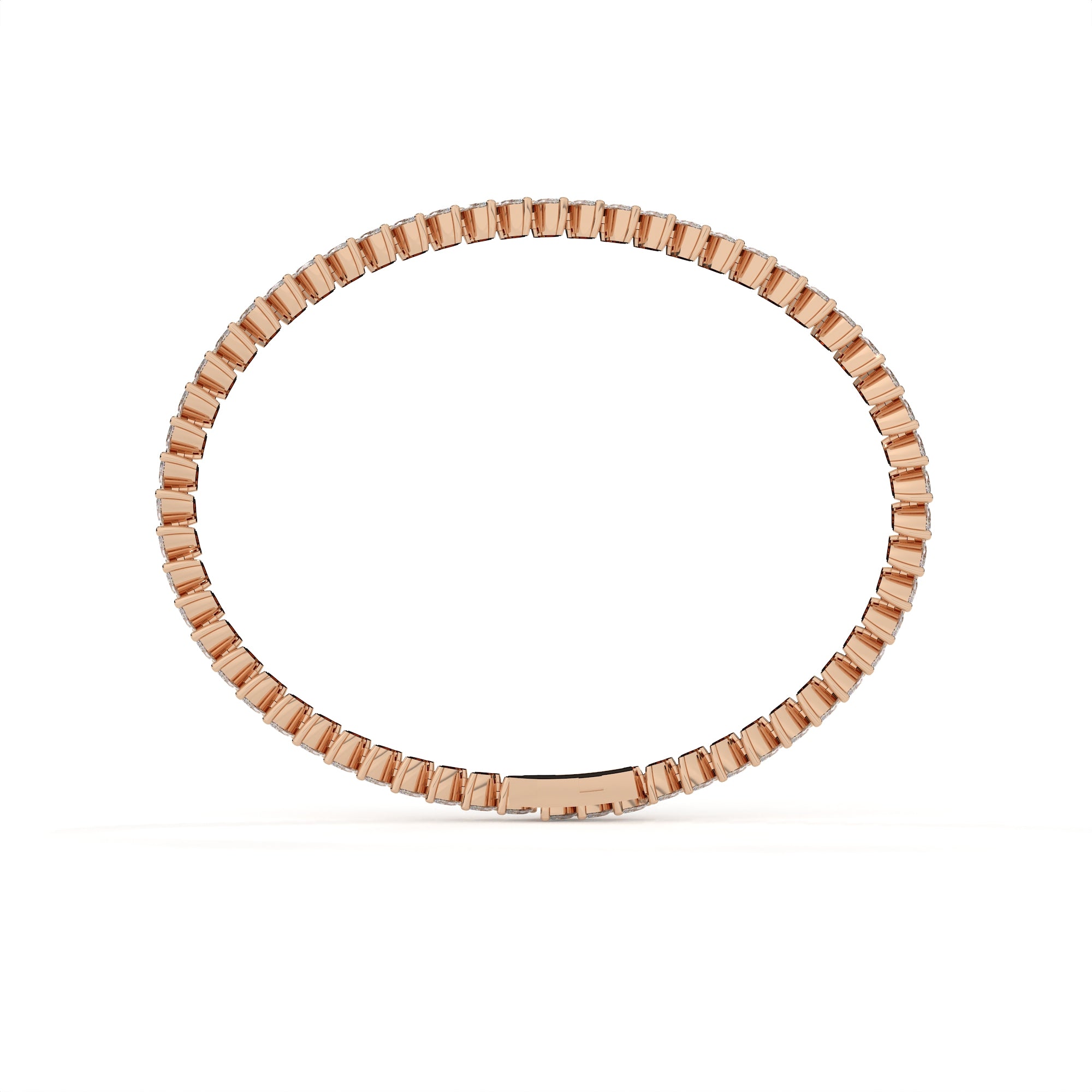 4.14 Carat Marquise Shape Lab Diamond Tennis Bracelet