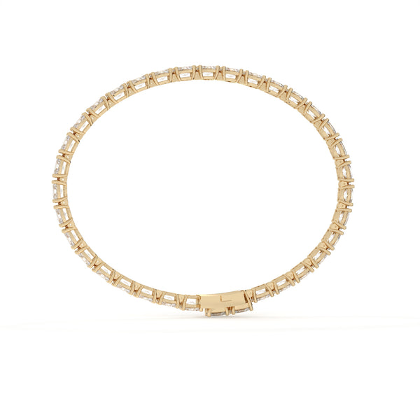 Multiple Oval Cut Lab Diamond Tennis Bracelet