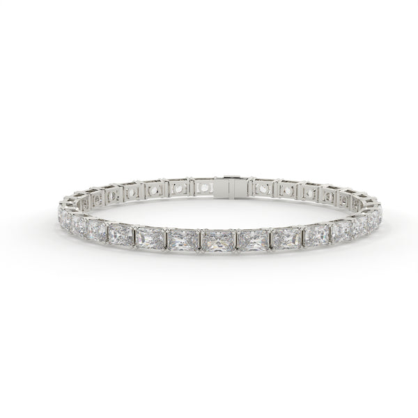 20.50 Carat Radiant Diamond Tennis Bracelet