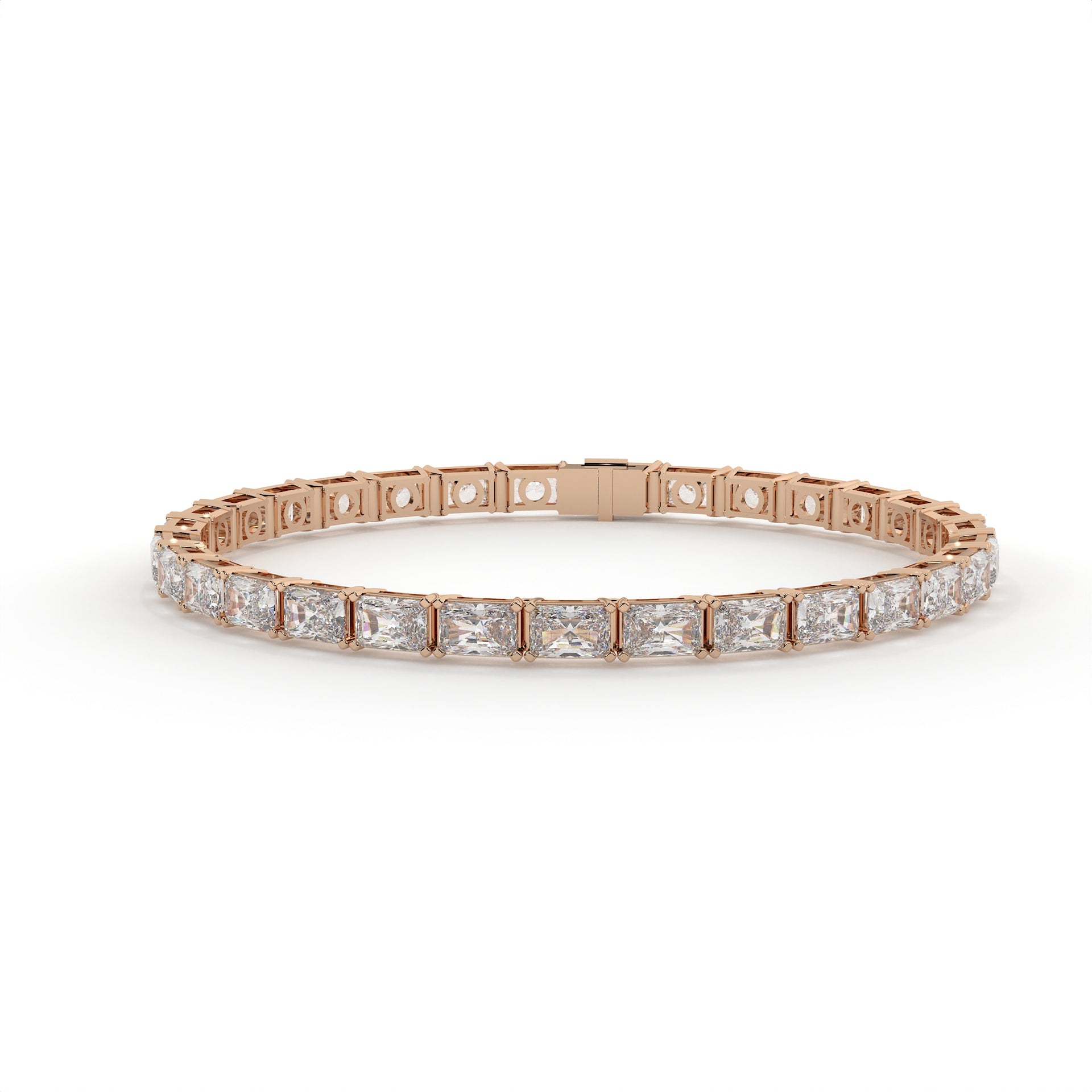 20.50 Carat Radiant Diamond Tennis Bracelet