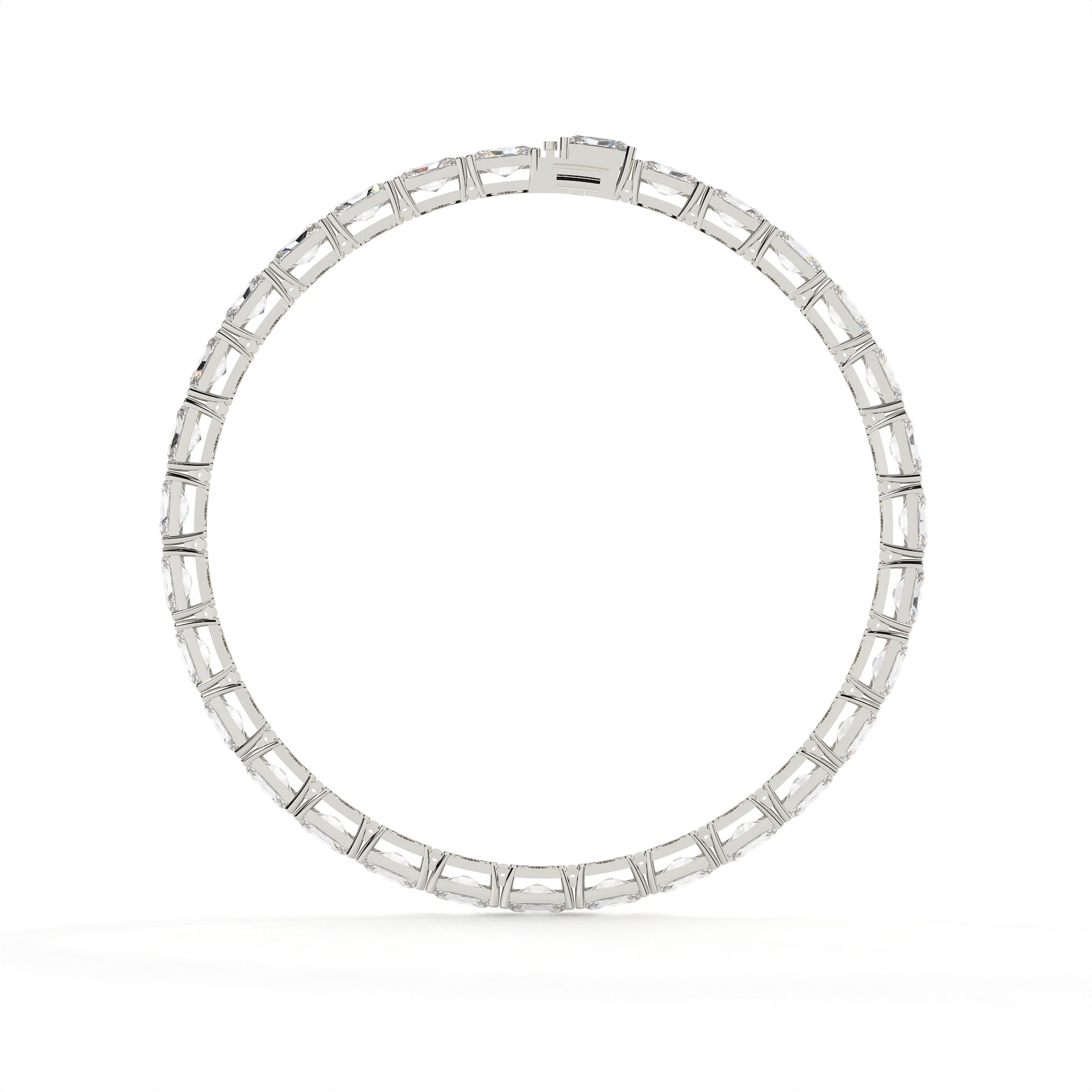 20.50 Carat Radiant Diamond Tennis Bracelet
