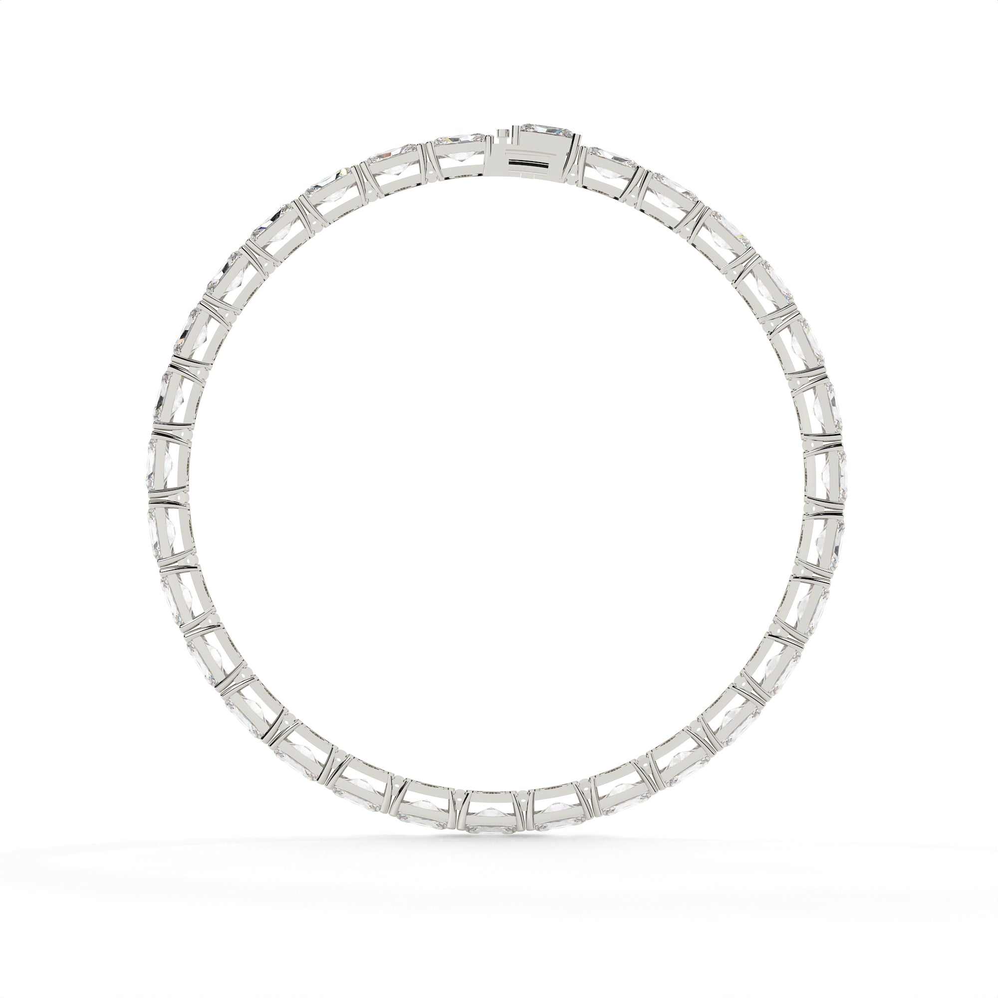20.50 Carat Radiant Diamond Tennis Bracelet