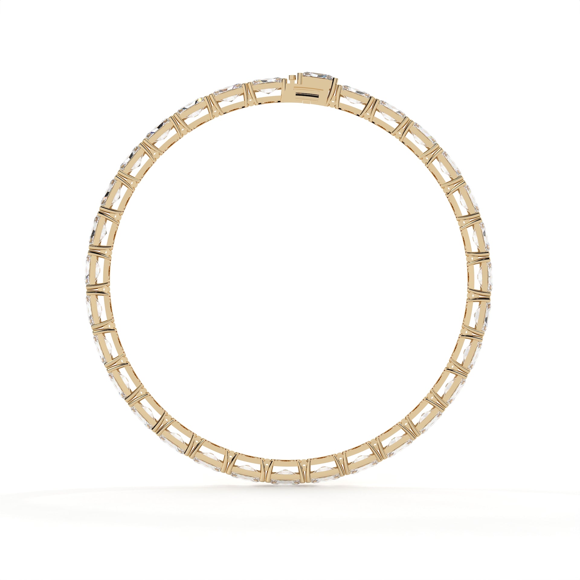 20.50 Carat Radiant Diamond Tennis Bracelet