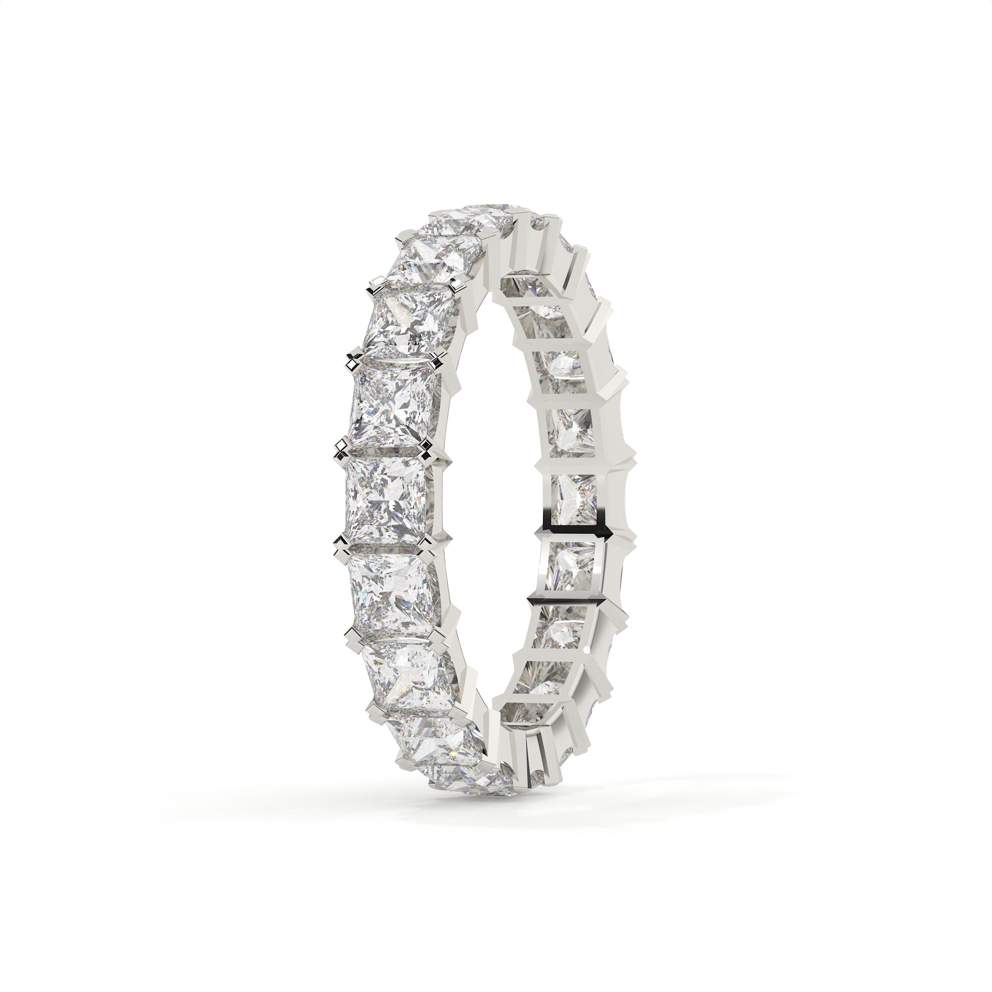 Princess Cut Lab Diamond Full Eternity Band