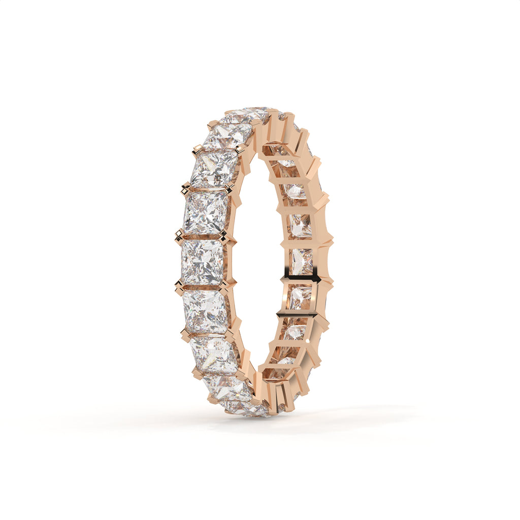 Princess Cut Lab Diamond Full Eternity Band