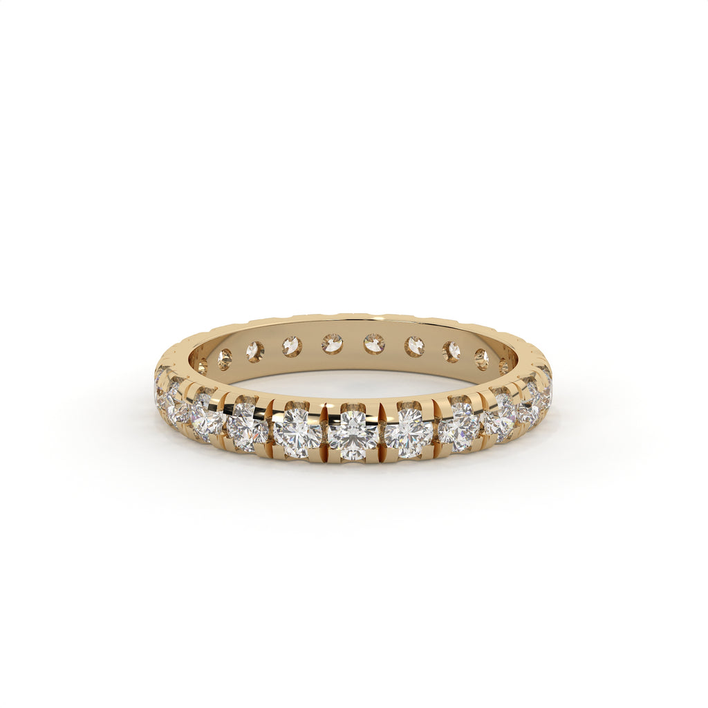 Modern Round Diamond Eternity Anniversary Band