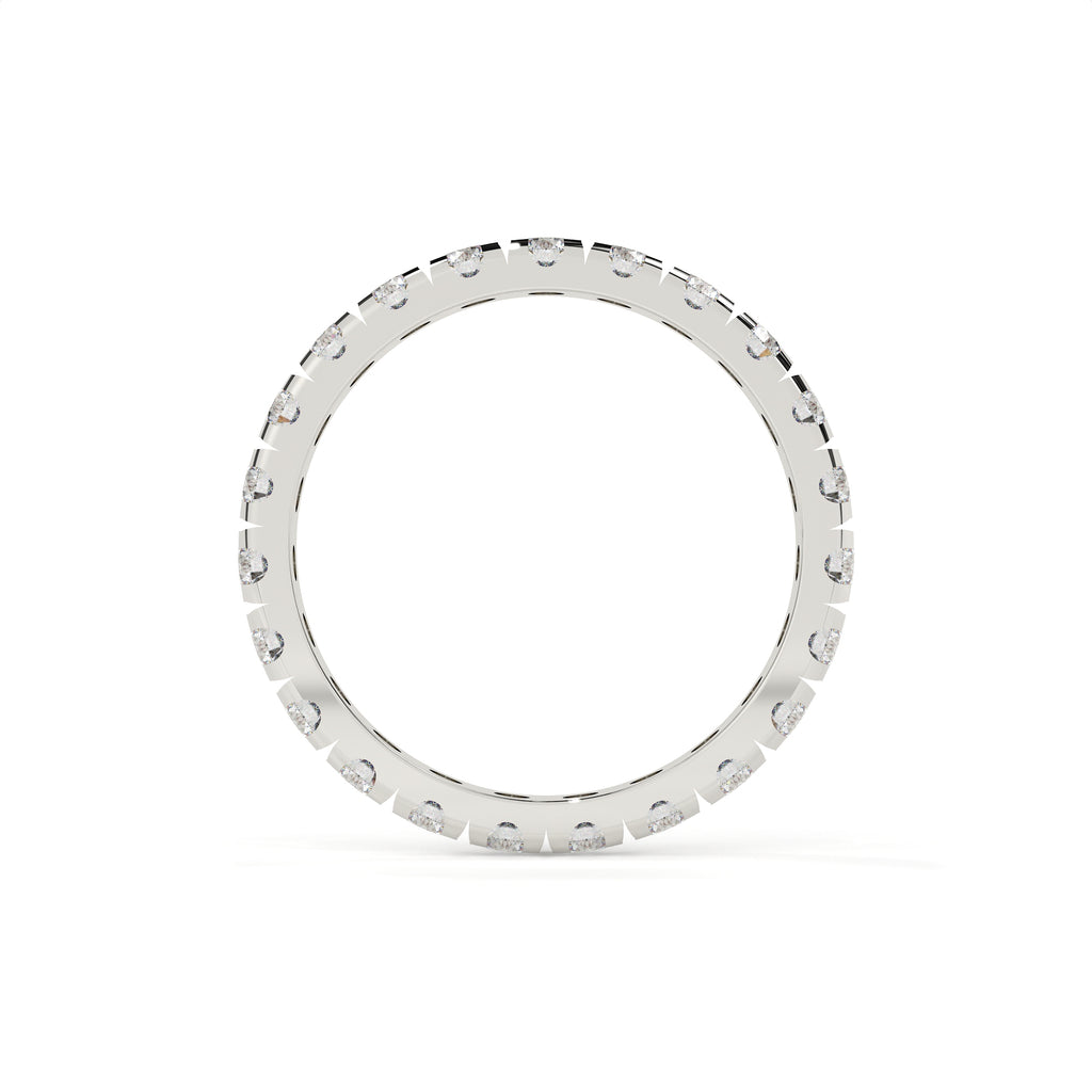 Modern Round Diamond Eternity Anniversary Band