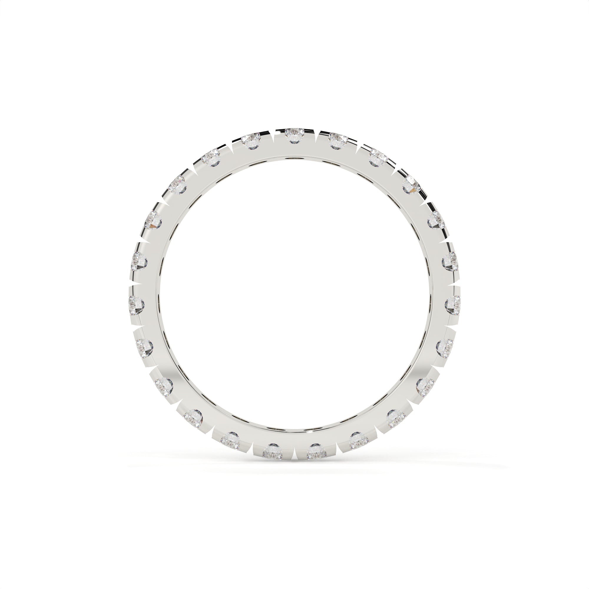 Modern Round Diamond Eternity Anniversary Band
